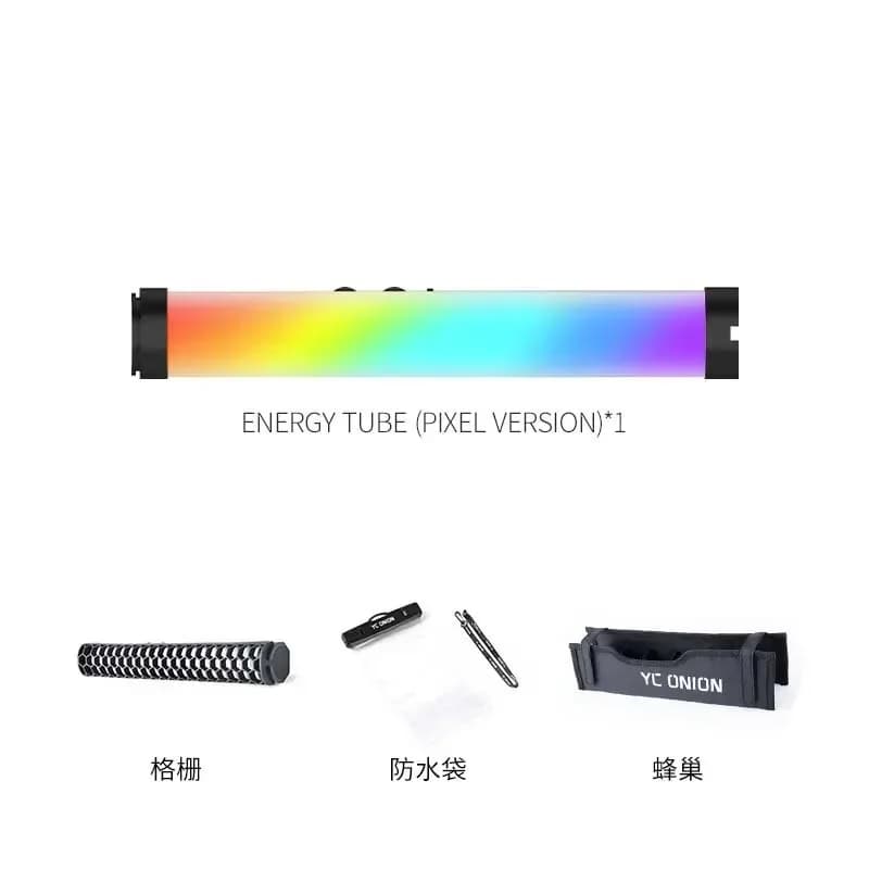 Energy bar led handheld portable fill photography camera warm and cold rgb light stick light