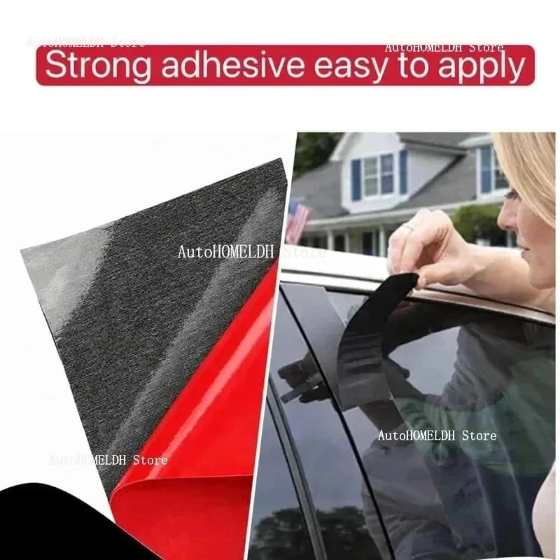 6Pcs Glossy Black Pillar Posts Cover Sticker Fit for  HYUNDAI GENESIS G80 Sedan 2015-2022Window Car  Door Trim BC Column Sticker