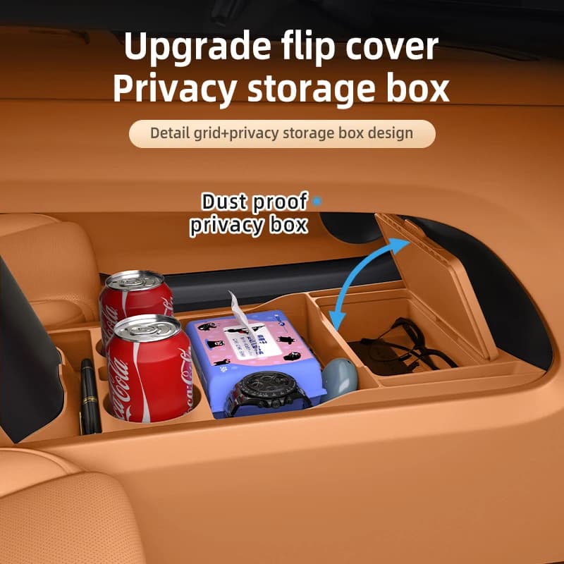 Car Center Console Lower Storage Box Silicone Case Anti-slip Organizer Scratch Wear resistant For Li Lixiang i6 2025