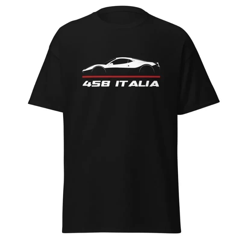 2025 Men T Shirt Casual 458 Italia 2009-2015 Car Fans T-shirt Graphic Summer Short Sleeves 100% Cotton S-3XL Cool Tee