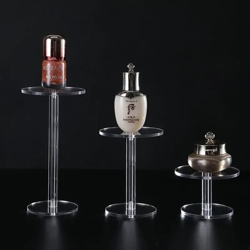 Transparent Perfume Shelf Acrylic Cosmetics Coral Table Skin Care Products Display Box Desktop Jewelry Ring Storage Shelf
