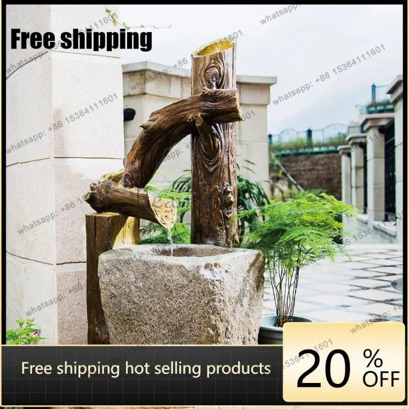 Creative garden courtyard floor, balcony decoration arrangement retro flowing water ornament