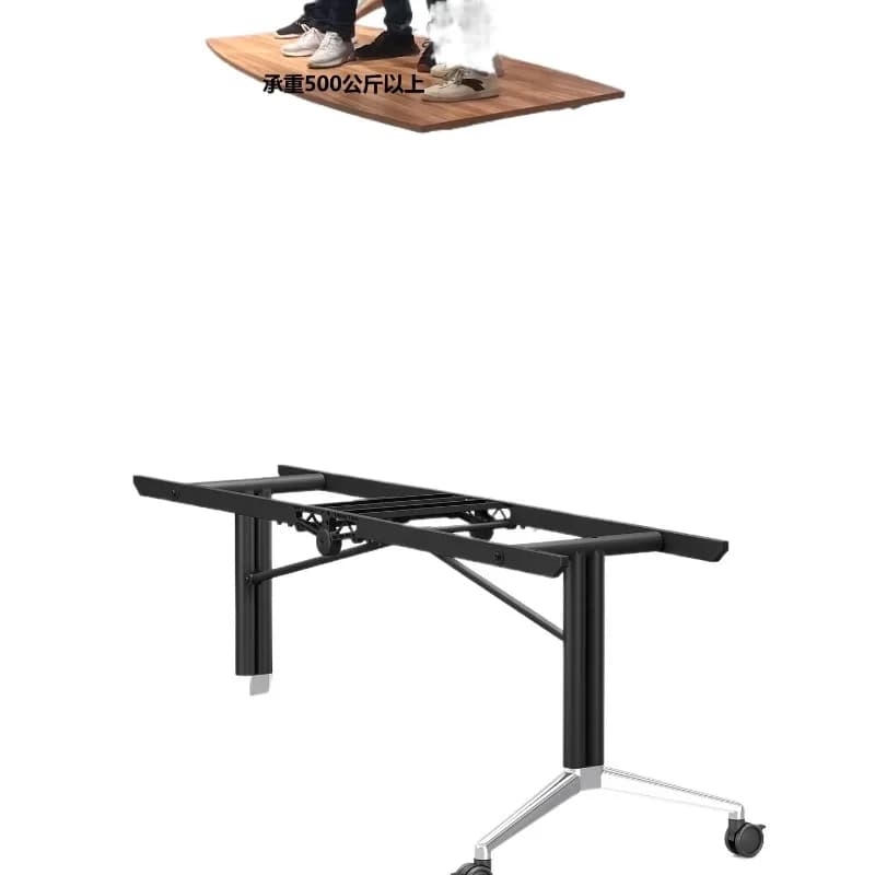Mobile splicing folding table Multifunctional telescopic large desk long table y