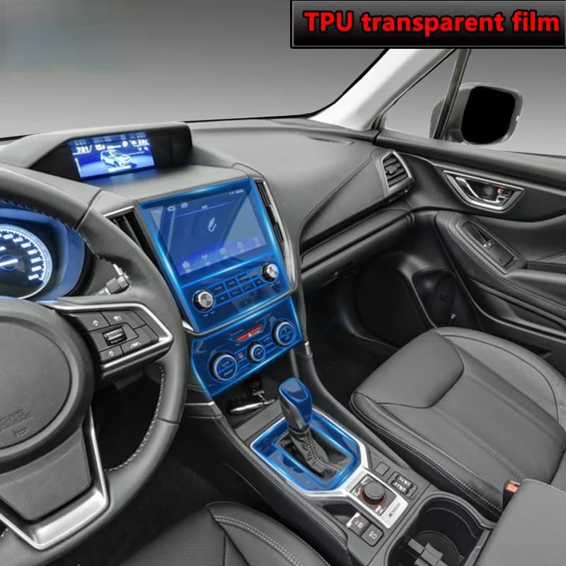 TPU Protective Film For Subaru Forester 2019-2020 Car Interior Center console Transparent Anti-scratch Repair film Accessories