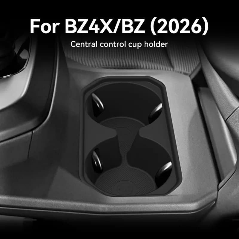 For 26 Toyota BZ central control water cup cover BZ4X silicone protective anti slip pad car specific modified accessories