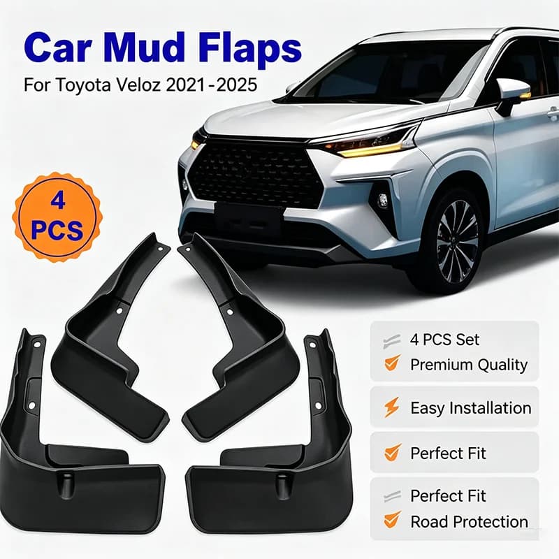 For Toyota Veloz 2021-2025 4Pcs Mud Flaps Splash Guards Front Rear Wheel Fender Mudguards Car Exterior Protection
