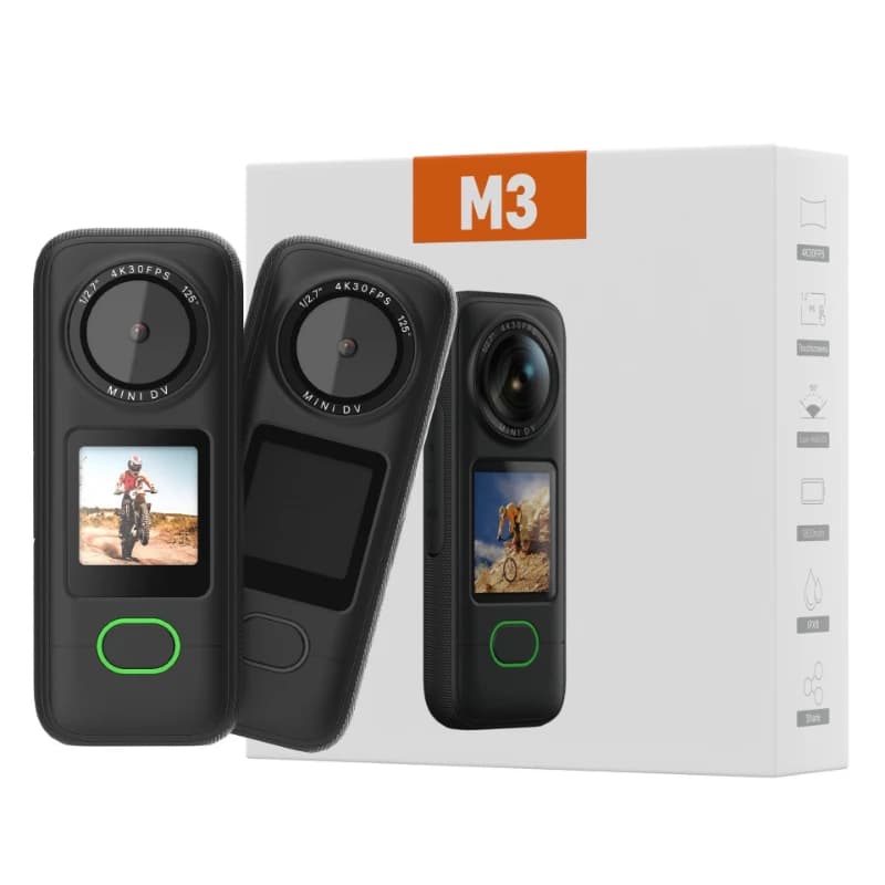 4K sports camera WiFi motorcycle driving recorder high definition non-360 panoramic helmet thumb camera