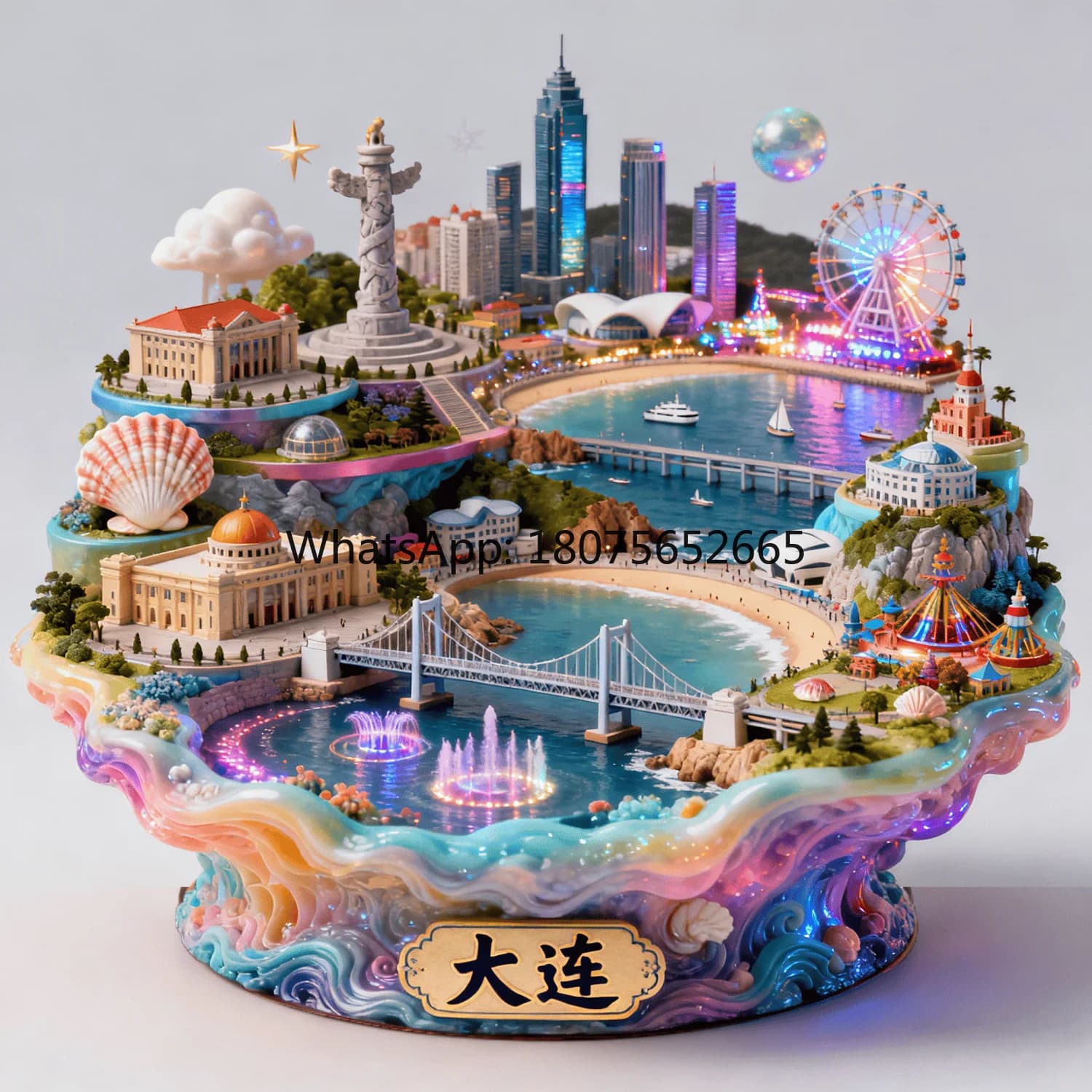 Shenyang imperial palace metal 3d fridge magnet - creative souvenir gift
