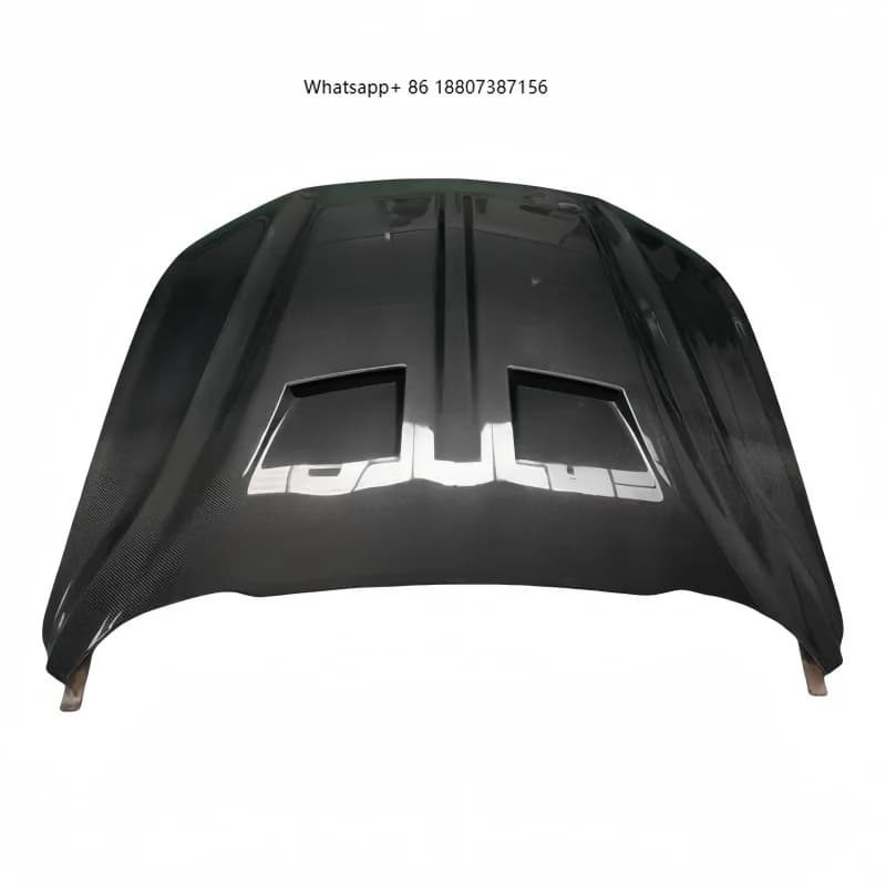 For Carbon Fiber Engine Hood forFord Mustang Upgrade 14-23 Mustang Upgrade Super Snake Carbon Fiber Engine Hood