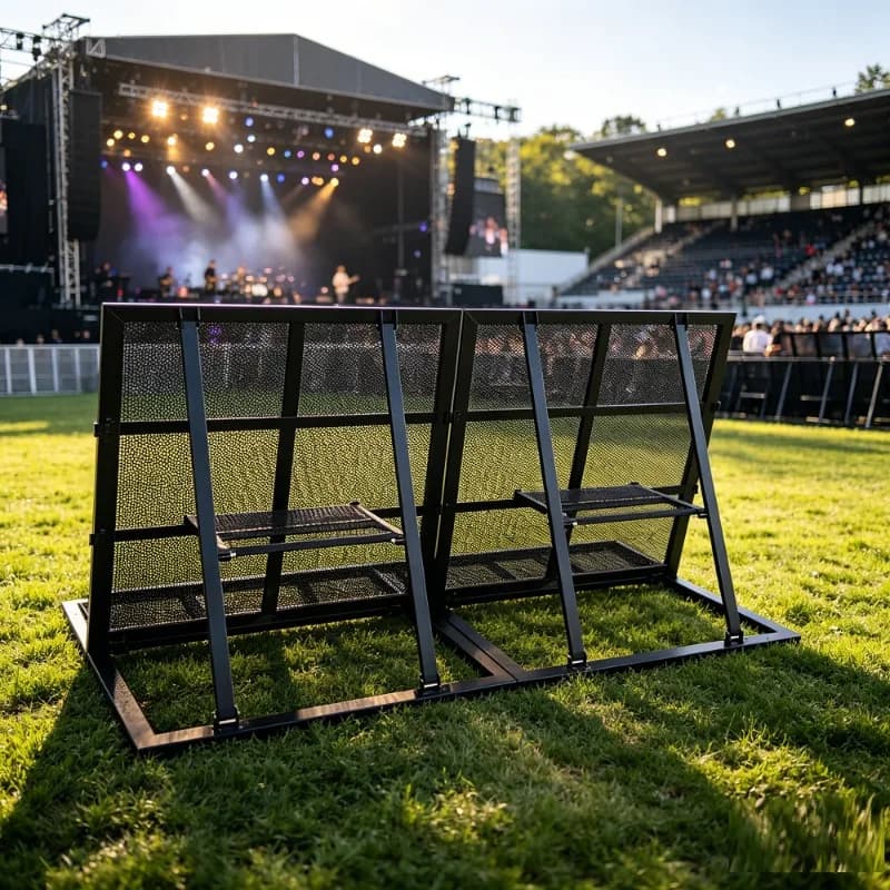 【Direct Factory Sale】 Concert Stage Guardrail With Branding Customizable Iron Steel Water Fillable Crowd Control Barrier For Spo