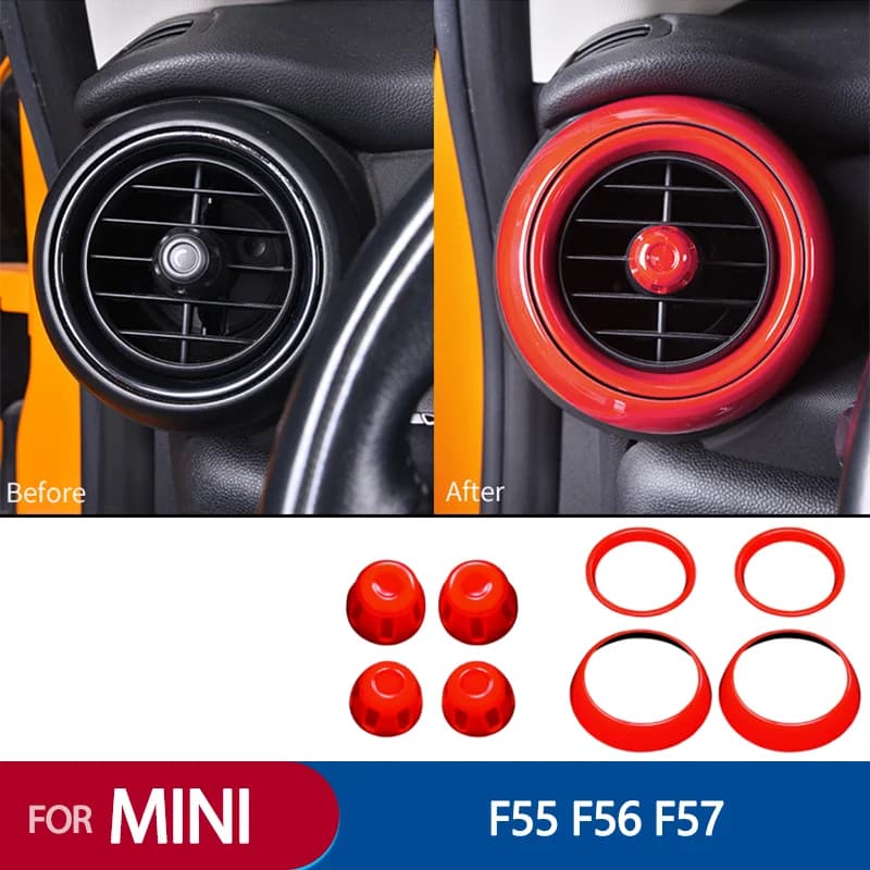 Union Jack Car Air Vent Conditioning Outlet Cover Trim For MINI Cooper F55 F56 F57 Interior Accessories