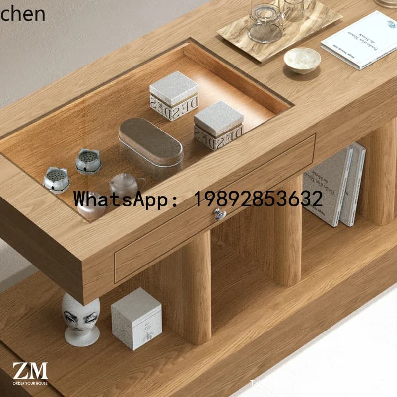 Nakajima Platform Glass Display Cabinet Flowing Water Jewelry Display Cabinet Simple Display Table
