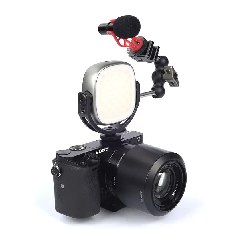 Dual color temperature adjustable RGB pocket photography camera ambient light
