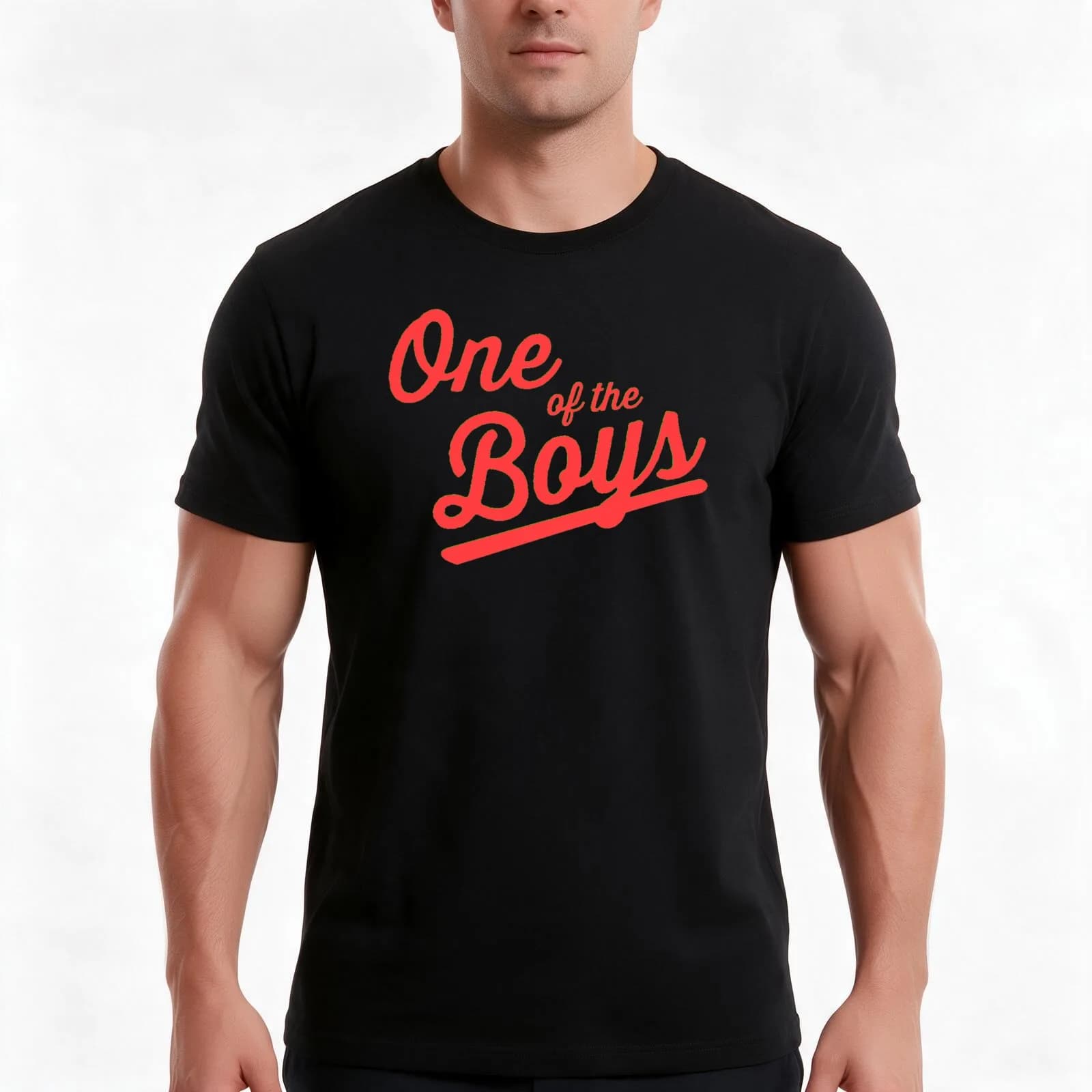 One of the Boys T-Shirt, Summer Casual Cotton Tee, Oversized Streetwear Tops, Vintage Graphic Print, Loose Fit Short Sleeve