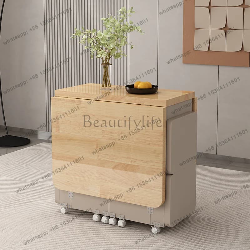 PG Nordic Foldable Dining Table And Chairs 4 Piece Set Modern Minimalist Rectangular Compact Space Saving Kitchen Dining Room