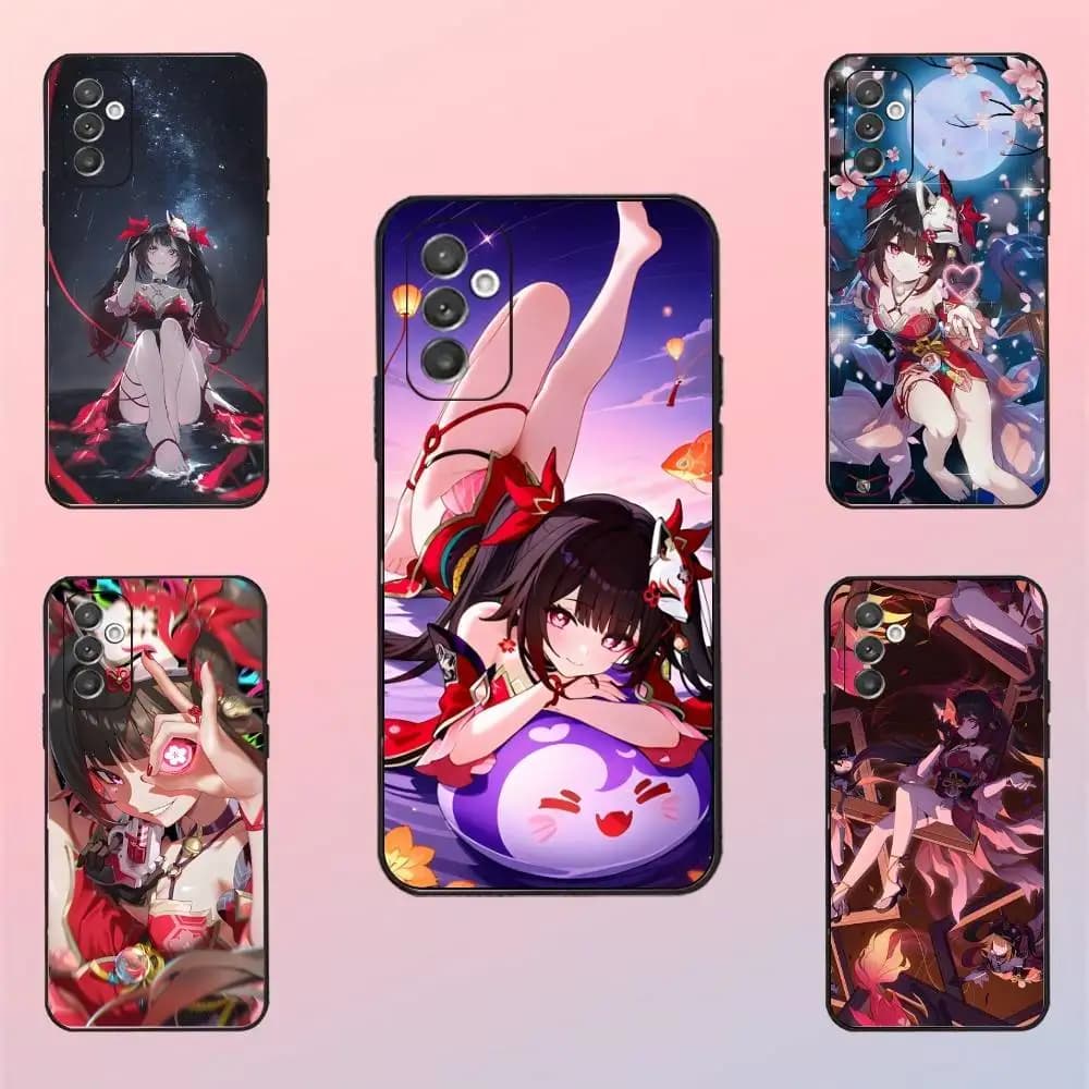 S-Sparkle H-Honkai Star Rail  Phone Case For Samsung S 25,24,23,22,30,21,10,9,Ultra,Plus,Lite,FE,4,5 G Black Soft Case
