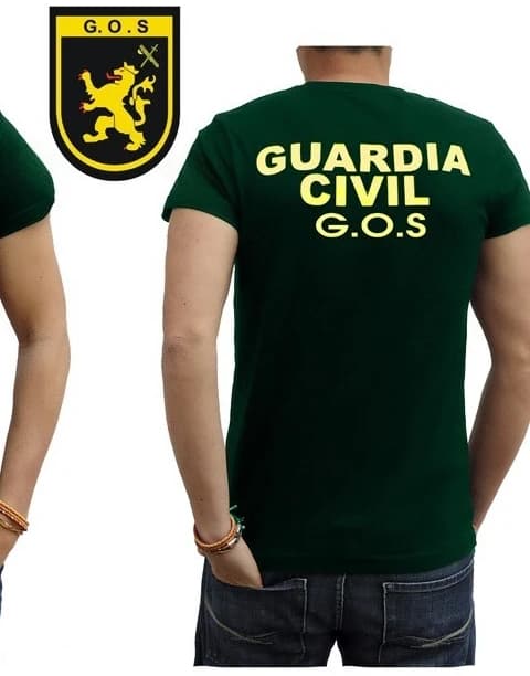 Spanish Civil Guard G.O.S Army Men T-Shirt Short Sleeve Casual 100% Cotton Shirt