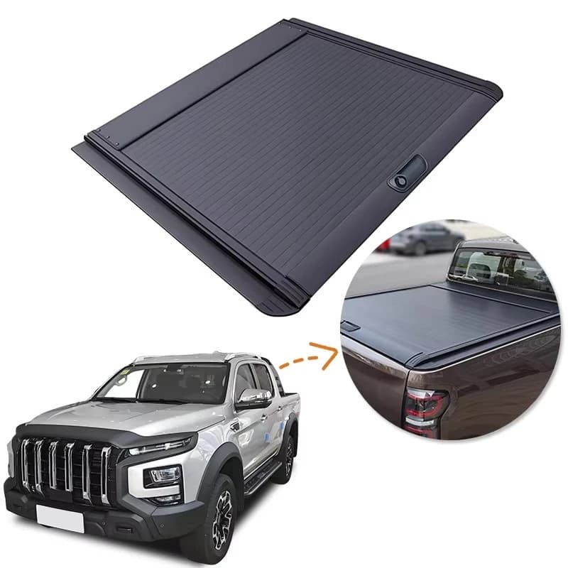 Wear-Resistant Seamless Anti-Theft Waterproof Car Parts Roller Lid up Pick up Truck Aluminium Alloy Tonneau Cover for JAC Hunter