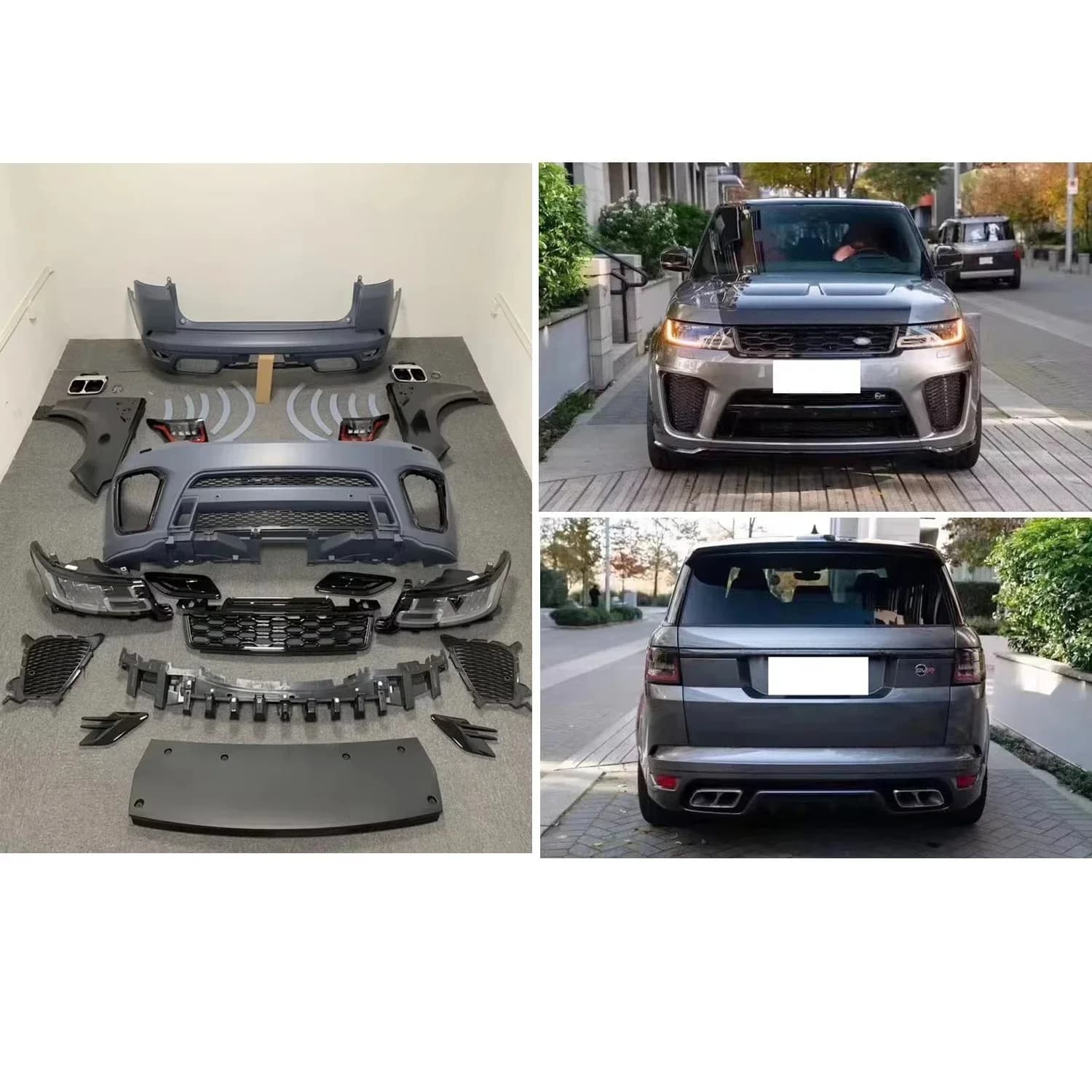 L494 OE SVR Body Kit Upgrade for  Range Rover Sport 2013-2017 Upgrade to 2018-2022 Bodykit