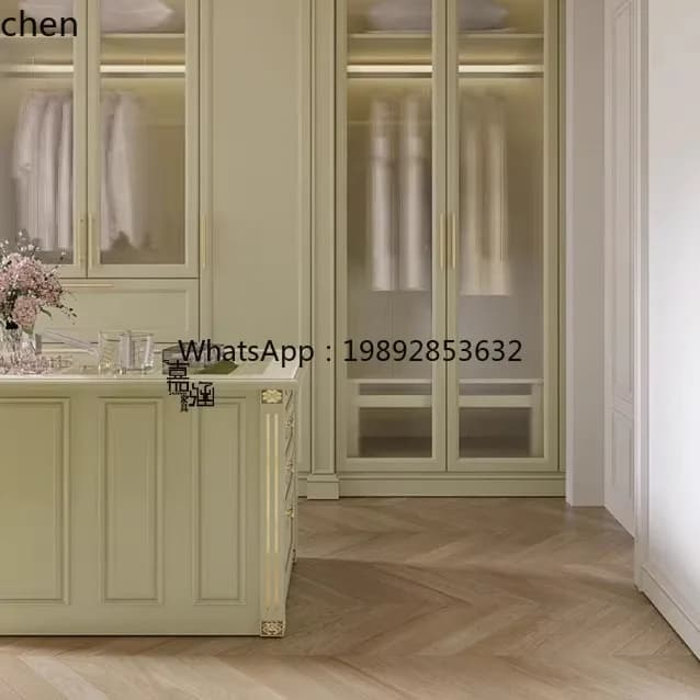 YXY light luxury solid wood jewelry display cabinet cloakroom Nakajidai jewelry storage cabinet