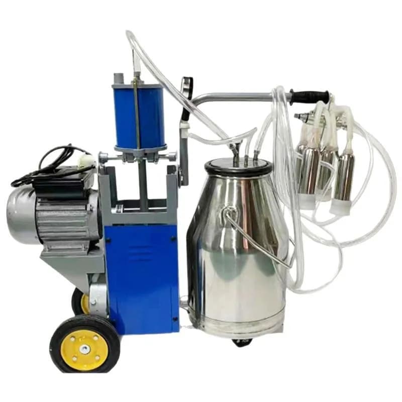 Family pasture piston mobile milking machine, pipeline automatic vacuum milking machine