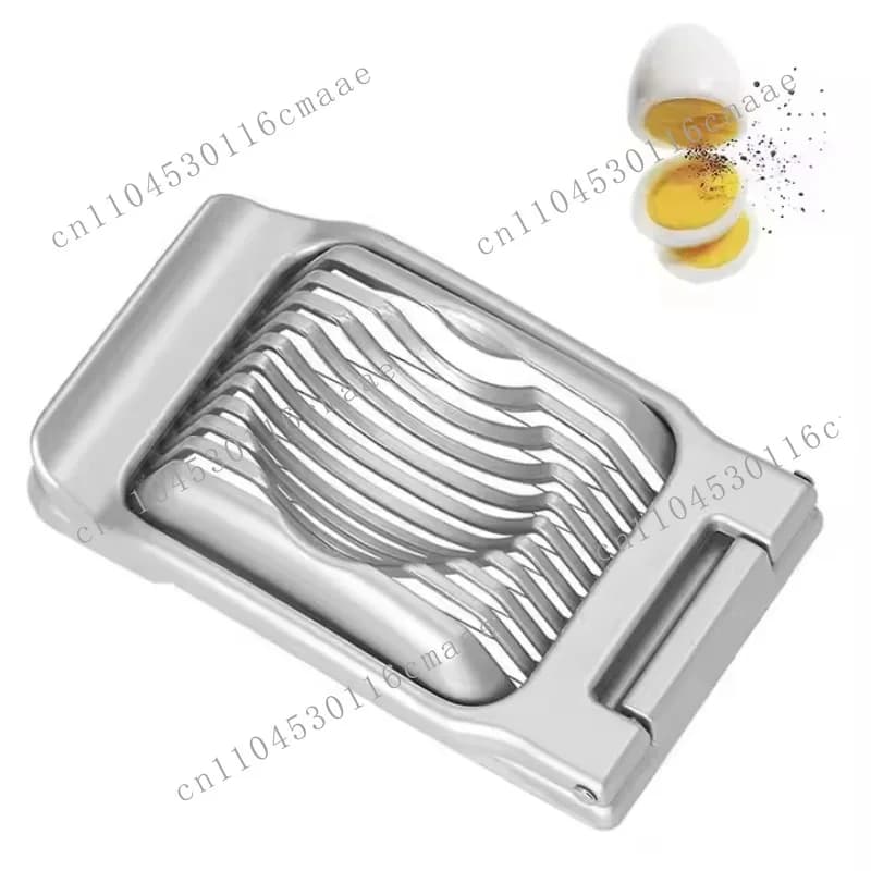 Kitchen Tools Handheld Metal Egg Cutter Stainless Steel Wire Boiled Egg Slicer