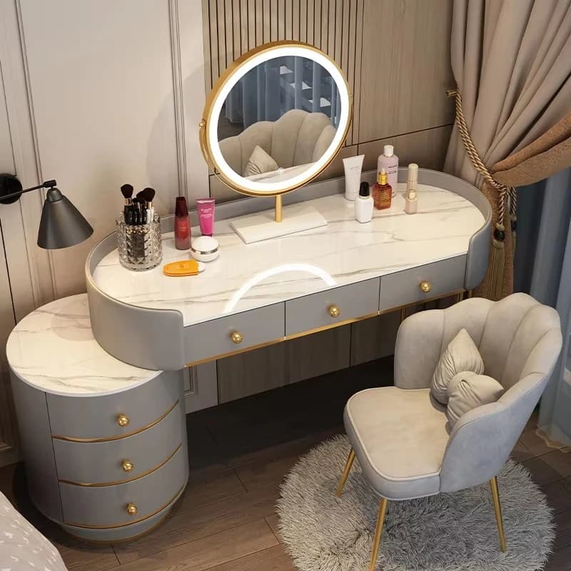 Light luxury modern simple small dresser with locker, suitable for master bedroom dresser