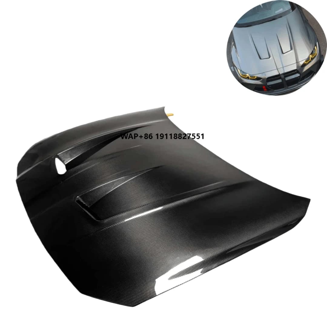 New for G80 M3/G82 M4 2021-2024 Alpha-N Style High Quality Carbon Fiber Engine Hood with Bolts Bolt-On Customized