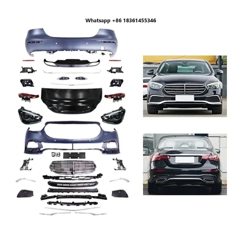 For  E-Class New Non Destructive Installation Front Rear Bumpers 2016-2018 W213 Bolt-On Upgrade
