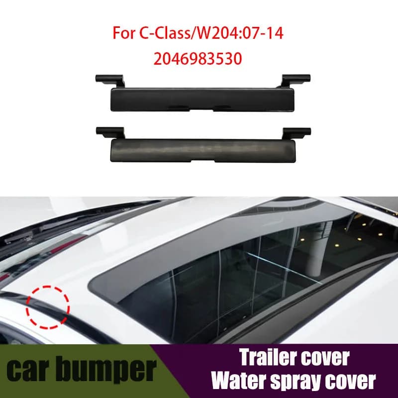 FOR C180 C200 C220 C300Car Roof Rail Molding Trim Roof Luggage Rack Cover Plate For Mercedes Benz C Class W204 2007-2014