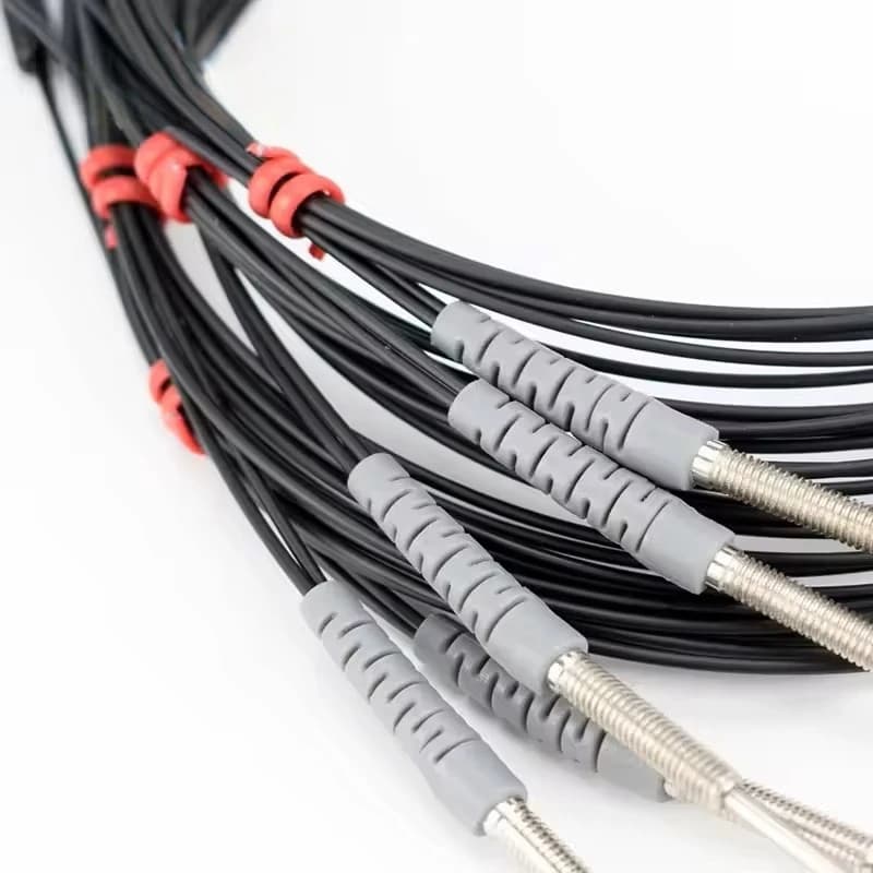 High Quality Fiber Optic Sensor Digital Npn Pnp Fiber Optic Sensor Economy M4 Coaxial Diffusion Optical Cable Sensor