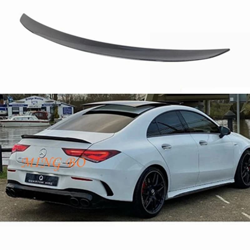 Spoiler Trunk Wing 2019 2020 - 2023 FOR Mercedes-Benz CLA W118 C118 Carbon Fiber  Forged carbon  black Rear