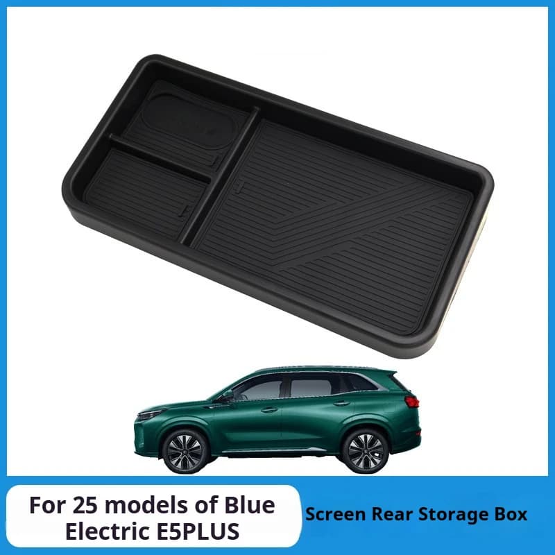 For 2025 Blue Electric E5PLUS central control screen rear storage box storage box storage box car supplies storage organizer