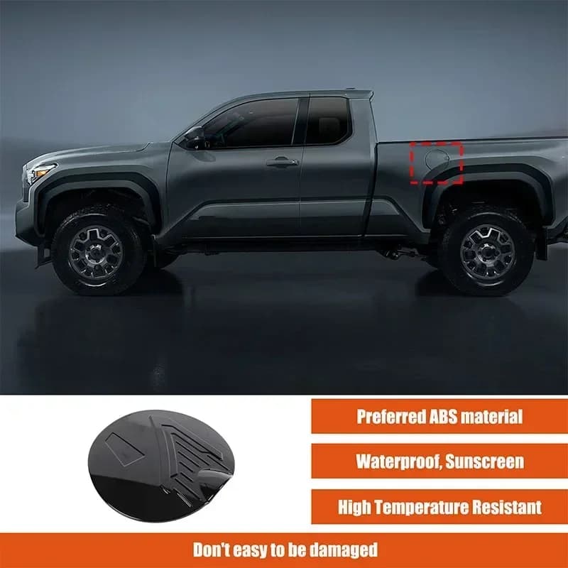 For 2024-2025 Toyota Tacoma ABS Carbon Fiber Car Fuel Tank Cap Cover Trim Sticker Car Accessories