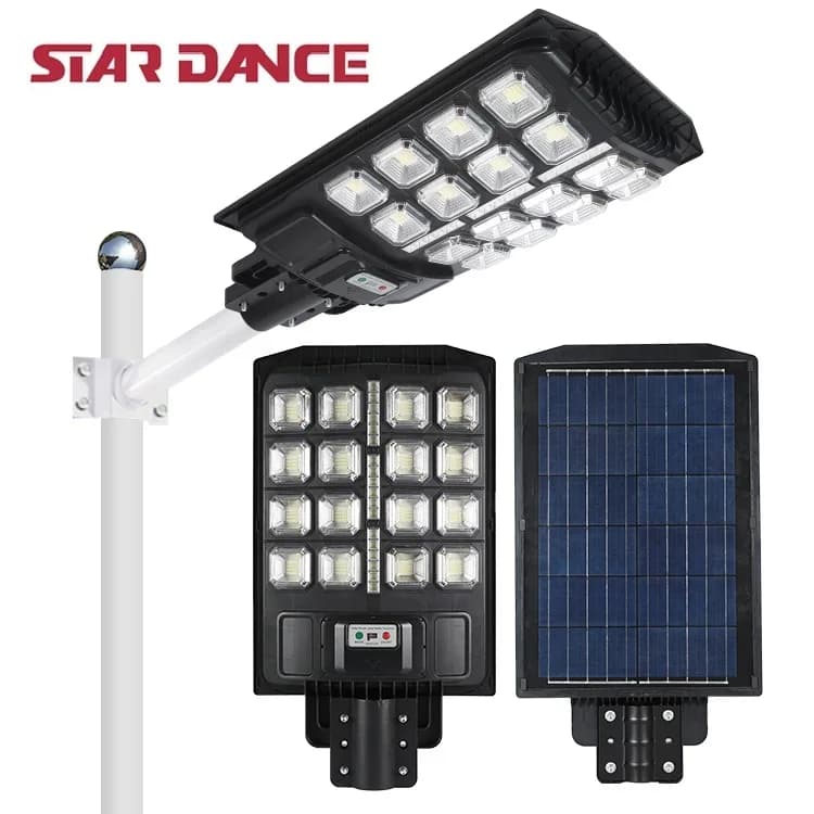 ABS Outdoor Pole Light 50w 100w 150w 200w 300w 400w All in One LED Solar Street Light Price List