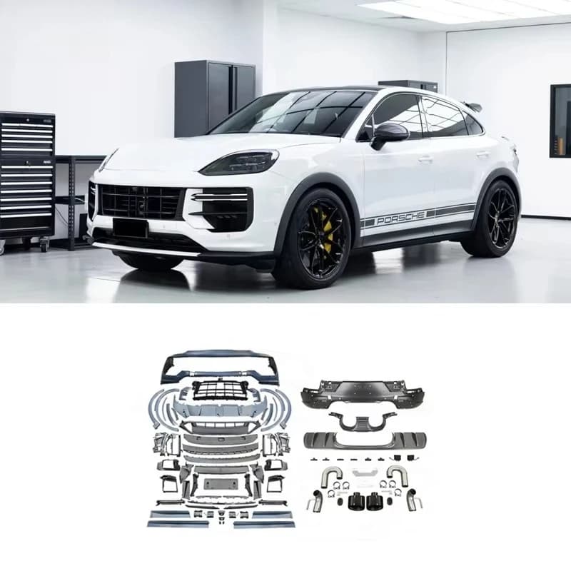 STLF For Cayennes 9Y0.2 Type 2024+ Upgrade to Cayenne Turbo GT Body Kits Front Rear Bumper Side Skirt  Perfect Decoration