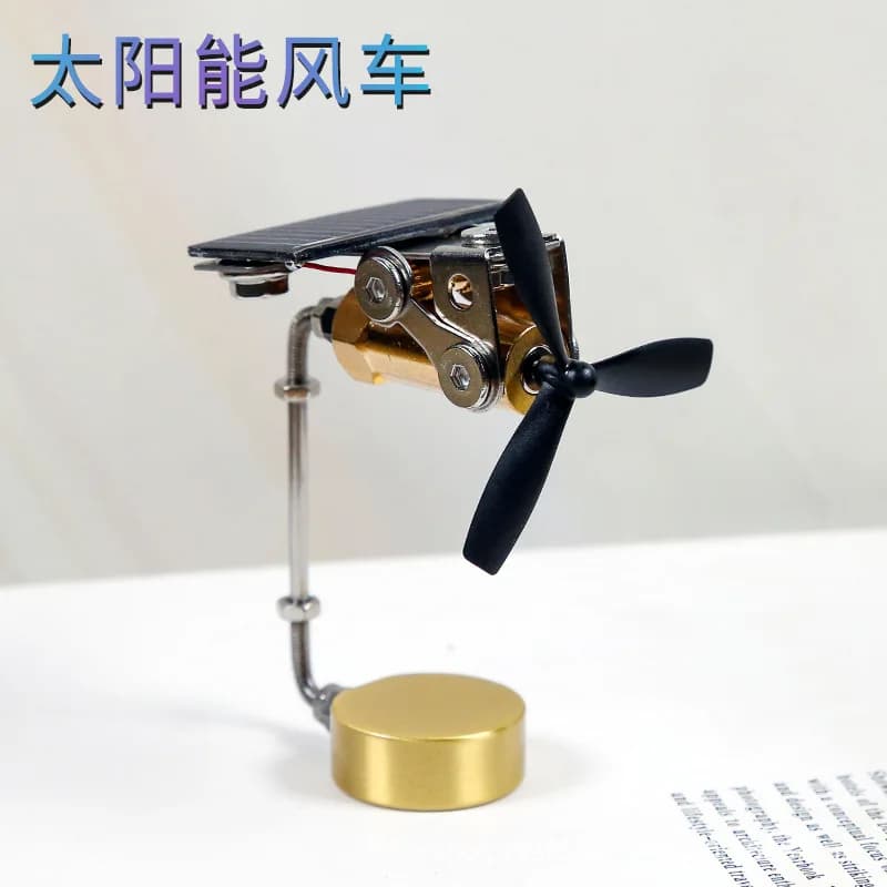 High-end car solar ornaments, metal model decorations for car interiors, fan blades, creative decorative ornaments for men