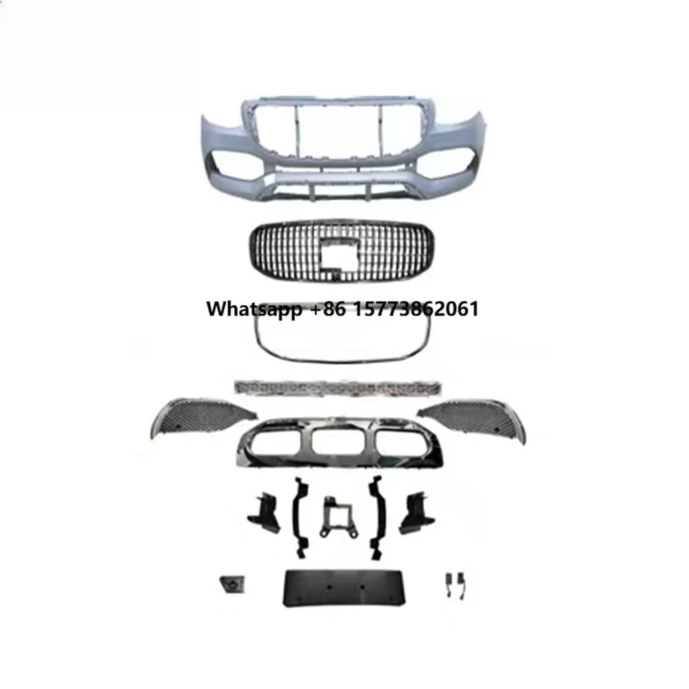 2018-2025y Sprinter to MBH/GLS Front Bumper PP Head Bumper Grille Auto Upgrade Tuning PP Material Car Exterior Accessory