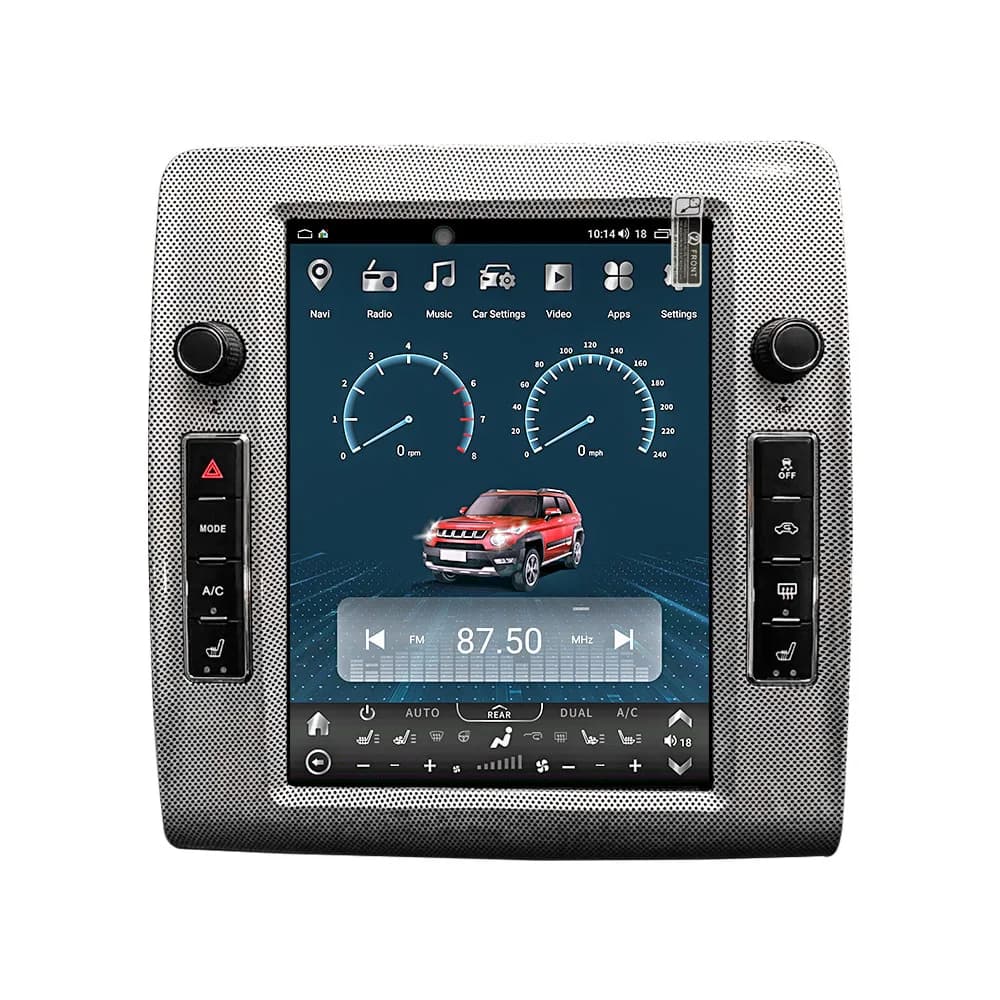 10.4 Inch Car Dvd Player Android Radio Touch Screen Gps Navigation Carplay Challenger 2008-2014
