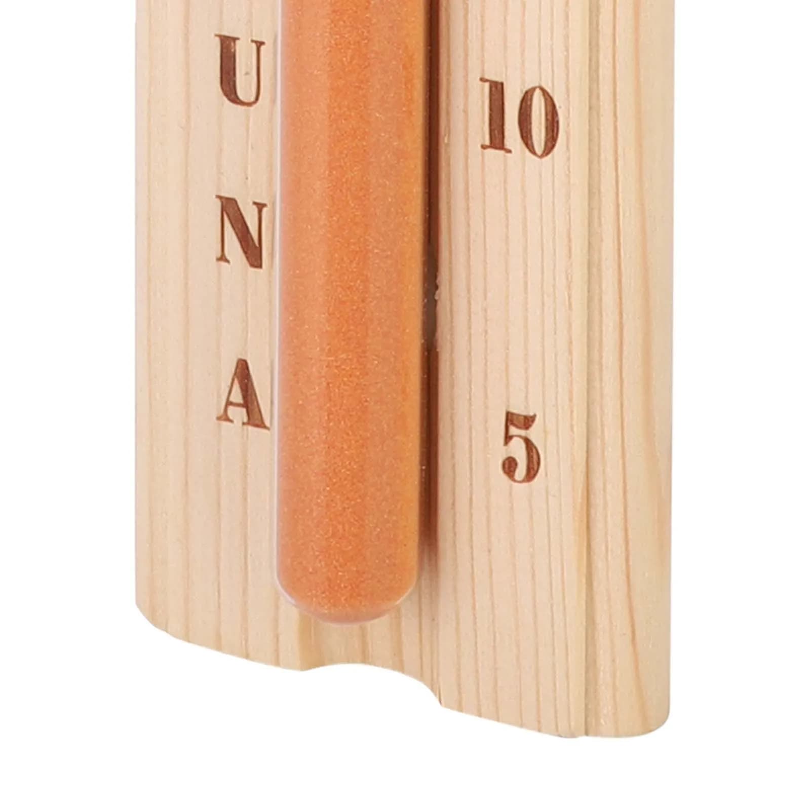 D2 Pine Sauna Hourglass Clock Accurate Heat Resistant Wooden Sand Timer For Spa Bath 15-Minute Bathroom Wall Sauna Sports Timer