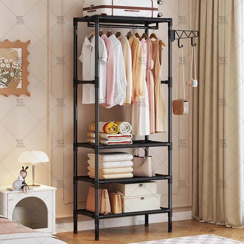 Entrance Black Clothes Rack Closet Boutique Detachable Balcony Clothes Rack Place Saving Industrial Portable Home Furniture