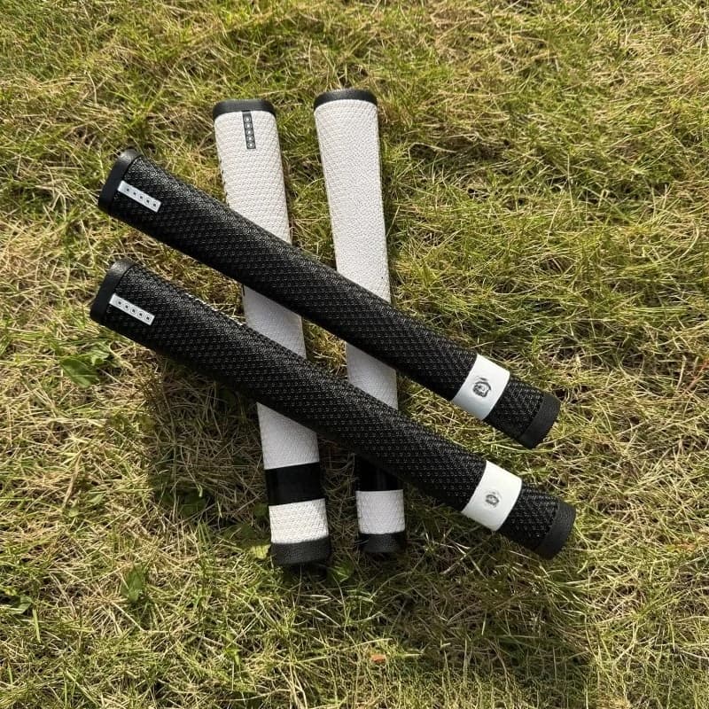 White, Black, Bold Press Pistol 2 Non-Slip Golf Putter Grip