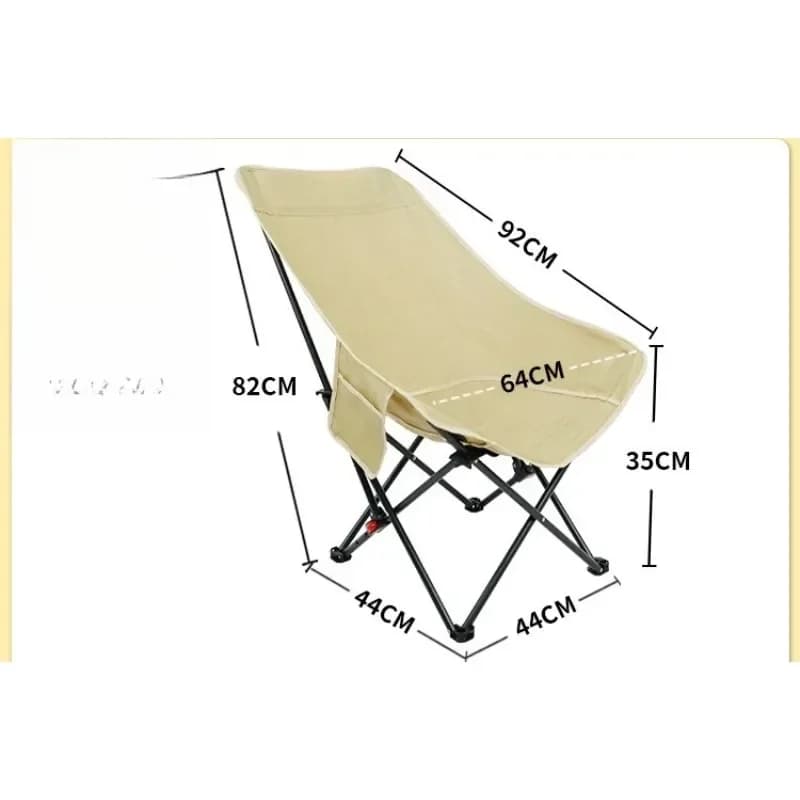 Outdoor Adjustable Camping Chair Portable Lounger Beach Fishing Picnic Chair Stool