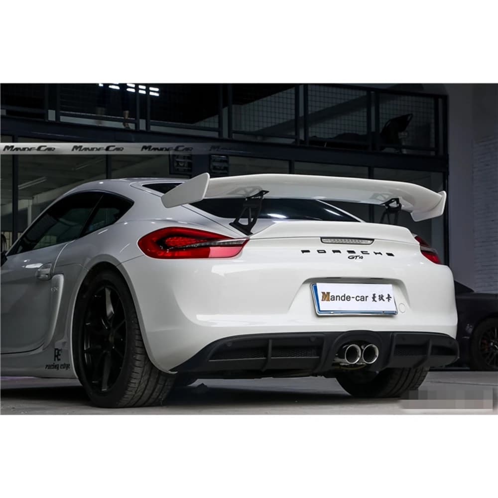 FOR Porsche Cayman 981 986 987 718 GT4 GT 2016 2017 2018 2019 Car Exterior Decoration Carbon Fiber Rear Spoiler Tail Wings