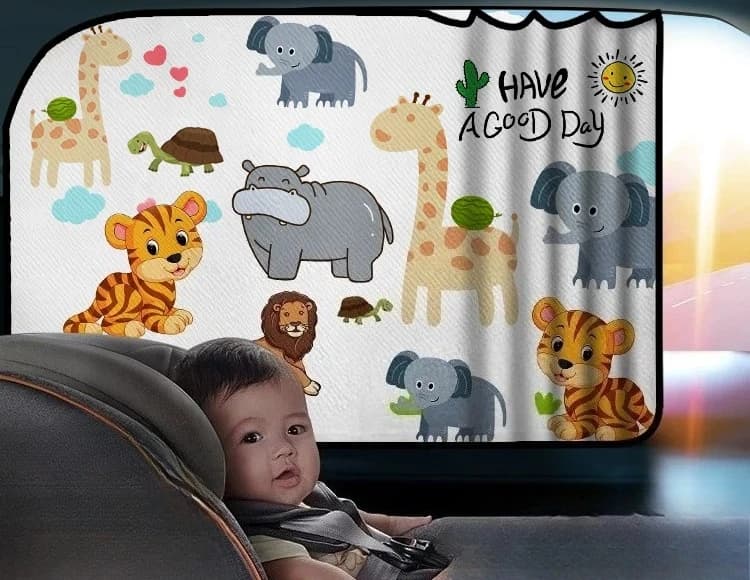 Car Curtains, Windows, Sunshade, Track Type, Children in the Car, Baby, Side Window, Sunscreen