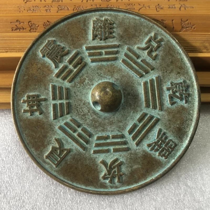 for home use, wedding bridal protective , vintage copper mirror craft ornament, Shangui Bagua item