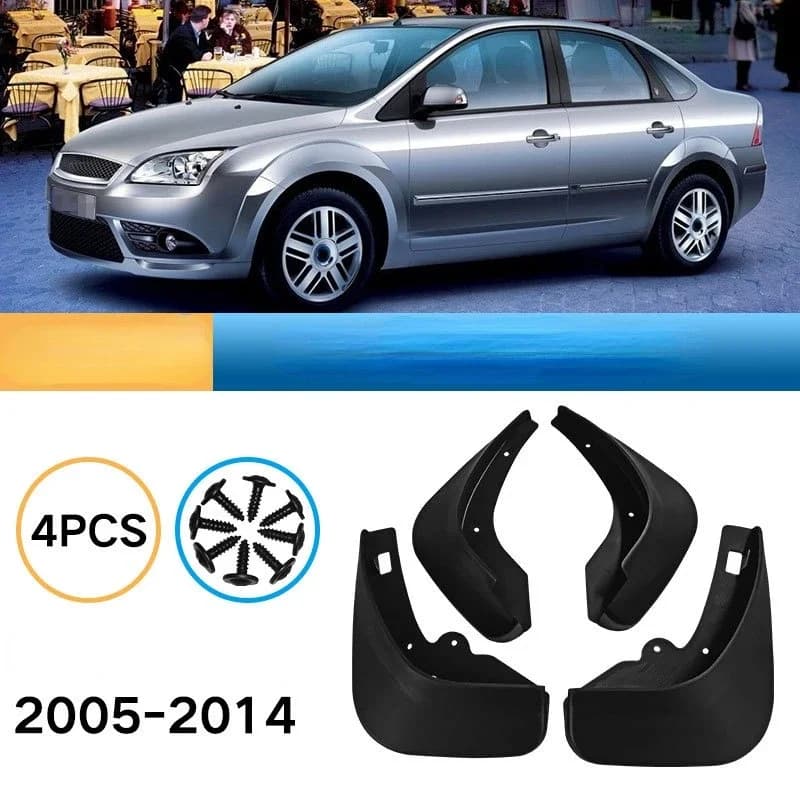 1 Set Car Mud Flaps Suitable for Ford FOCUS 1.8L 2005-2014 Modification Soft Rubber Fender Automobile Accessories