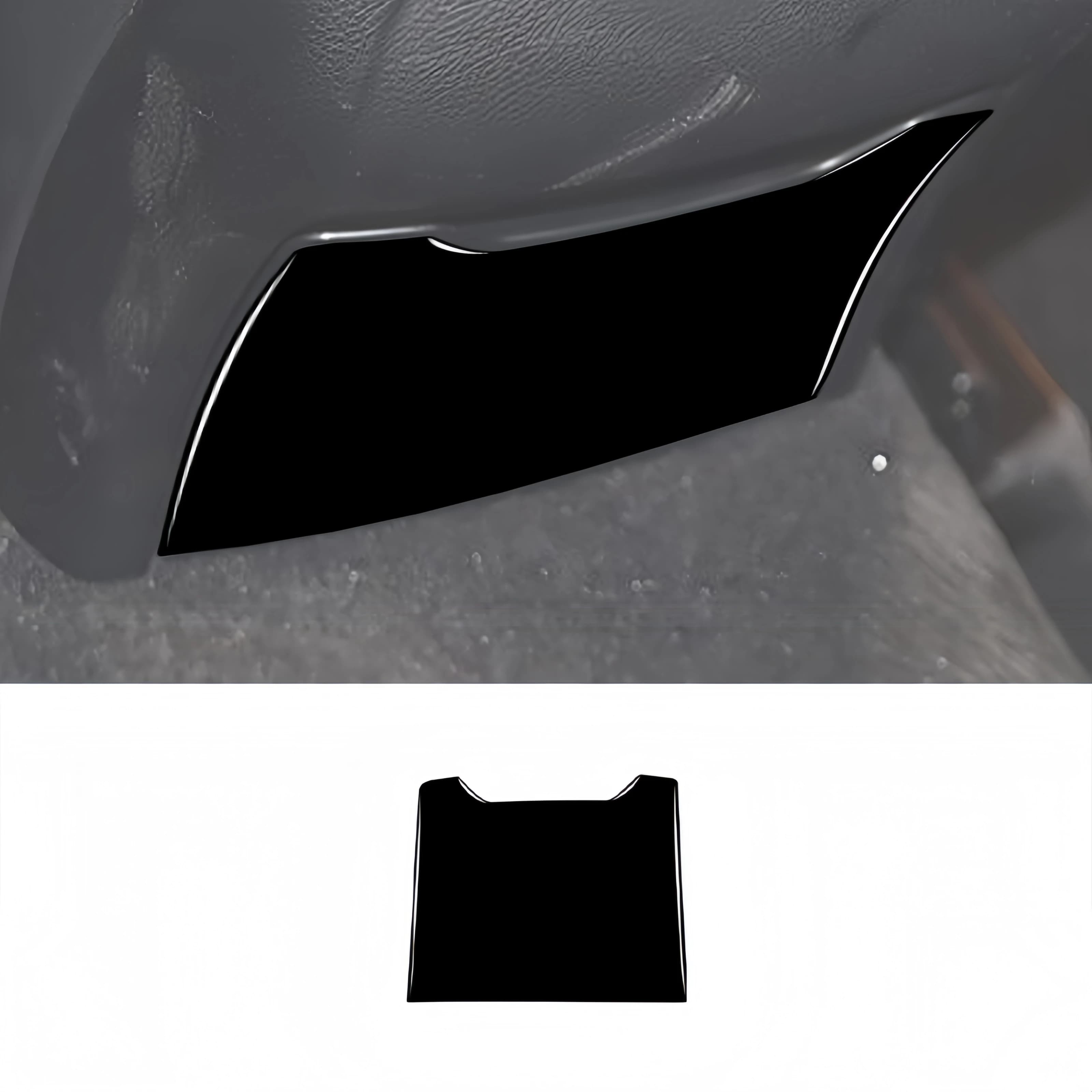 For Mercedes W205 Benz C Class GLC 2014-2020 Piano Black Car Rear Ashtray Anti-Kick Panel Trim Cover Decor Sticker Auto Zubehör