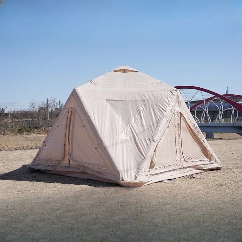 OEMCamping inflatable tent Fast inflatable polyhedron Multi-door weatherproof