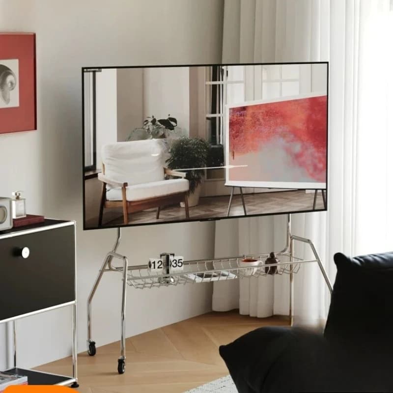 TV mobile bracket household living room Bauhaus medieval shelf storage artifact rack display rack